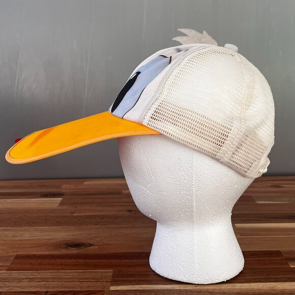 Vtg Disney Character Fashions Donald Duck Trucker Hat Child Sz Snapback Longbill - Picture 5 of 9